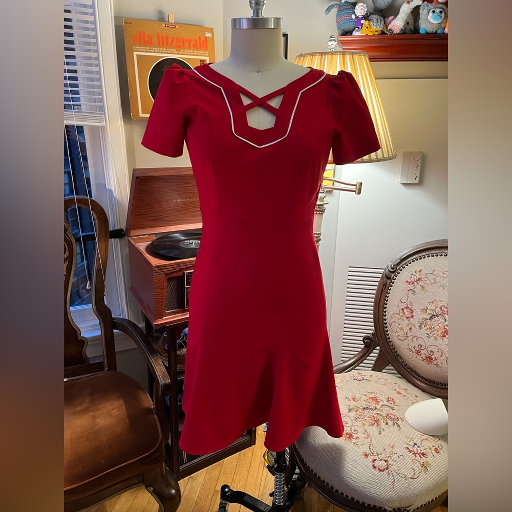 AGENT CARTER 1940s red wiggle dress